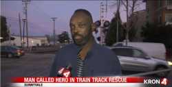 Walter Wilson describes saving a woman from an oncoming train