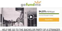 gofundme page for bachelor party travel